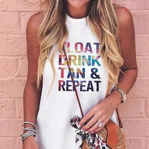 Float Drink Tan & Repeat Cover Up Dress